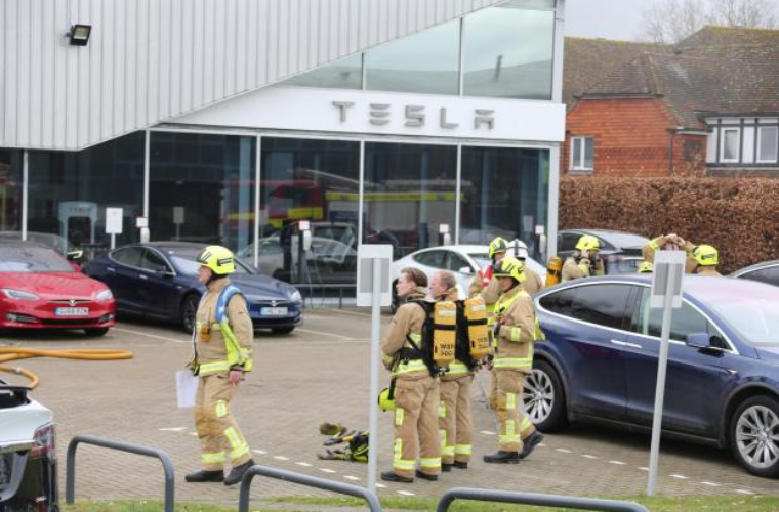 Tesla dealership destroyed by "accidental" fire Garagewire