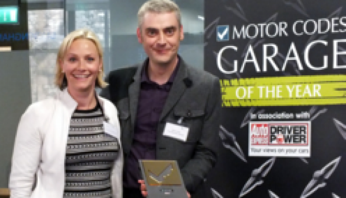 Top marks for Top Marques in Motor Codes Garage of the Year contest!