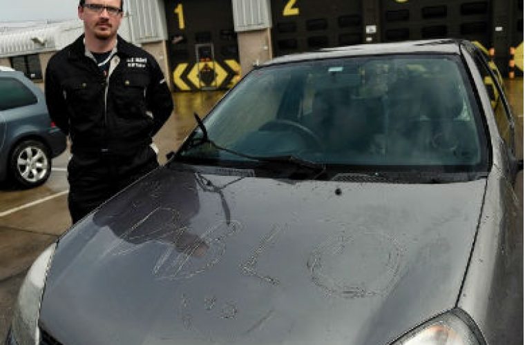 Vehicle technician turns detective to find vandals