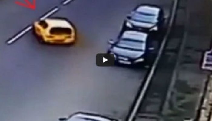 Video: Dangerous driver crashes while trying to park
