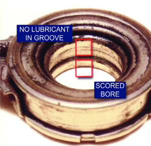 Release bearing not lubricated