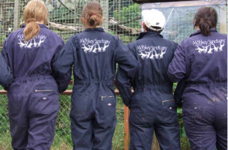 Dickies donate coveralls to monkey sanctuary
