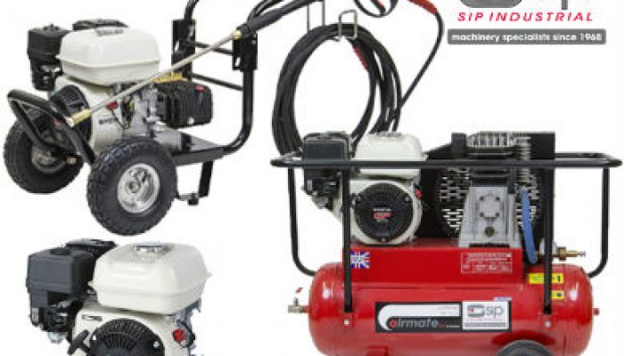 SIP airmate industrial compressors and tempest pressure washers