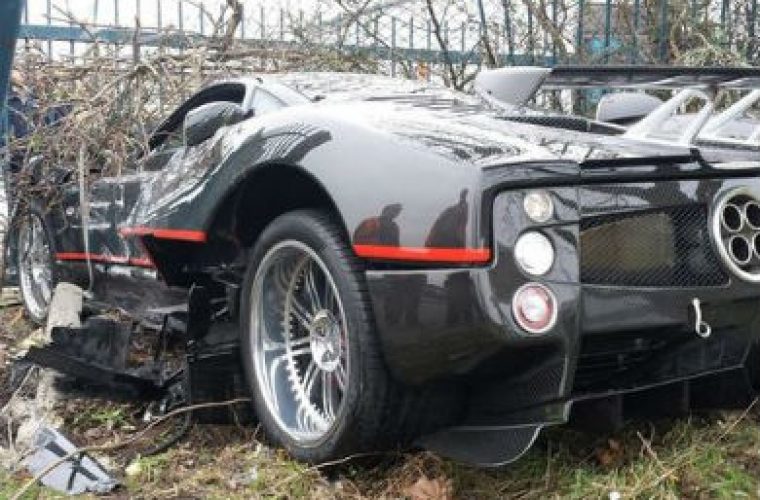 Video: Uninsured driver crashes £1M Zonda while driving back from MOT