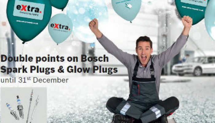 Get double points on Bosch spark plugs and glow plugs