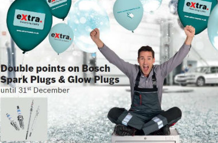 Get double points on Bosch spark plugs and glow plugs