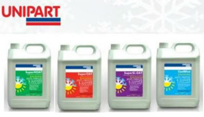 Unipart's concentrated antifreeze fulfils CV requirements