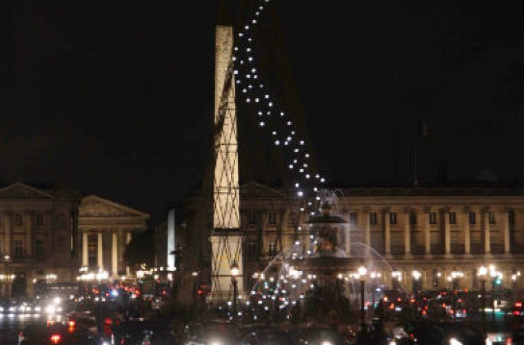 Valeo lights up the Obelisk in Paris’ Place de la Concorde