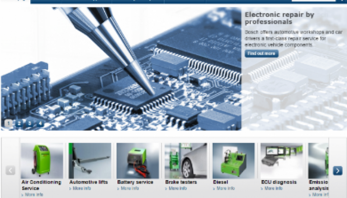 Bosch revamps parts and workshop websites
