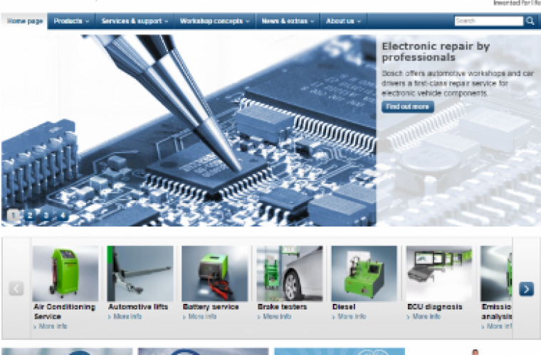 Bosch revamps parts and workshop websites