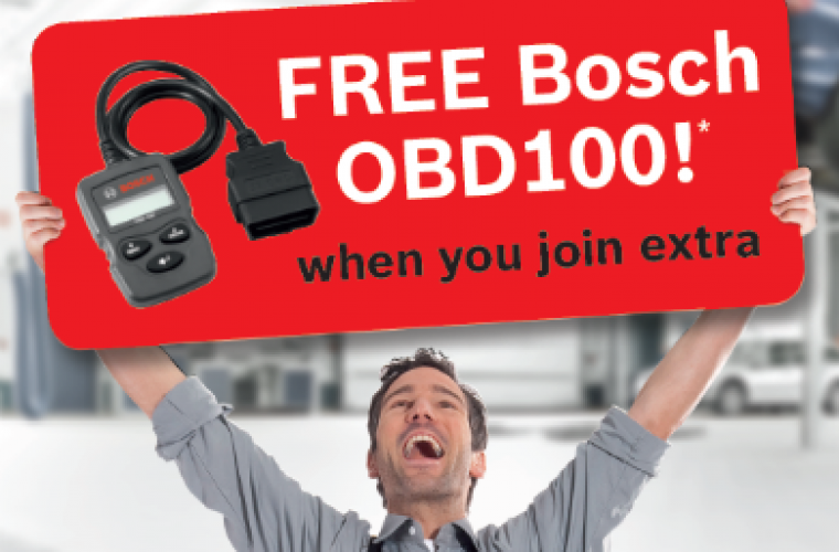 Free Bosch OBD100 when you join Bosch rewards scheme
