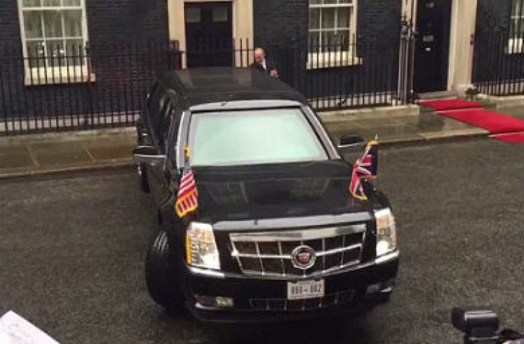 Obama’s Caddy driver performs impressive 3-pointer on Downing St