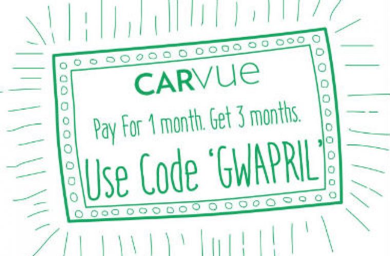 Get three months of CarVue for the price of one