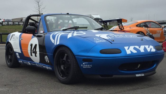 KYB sponsors 16-year-old BRSCC Mazda MX5 driver