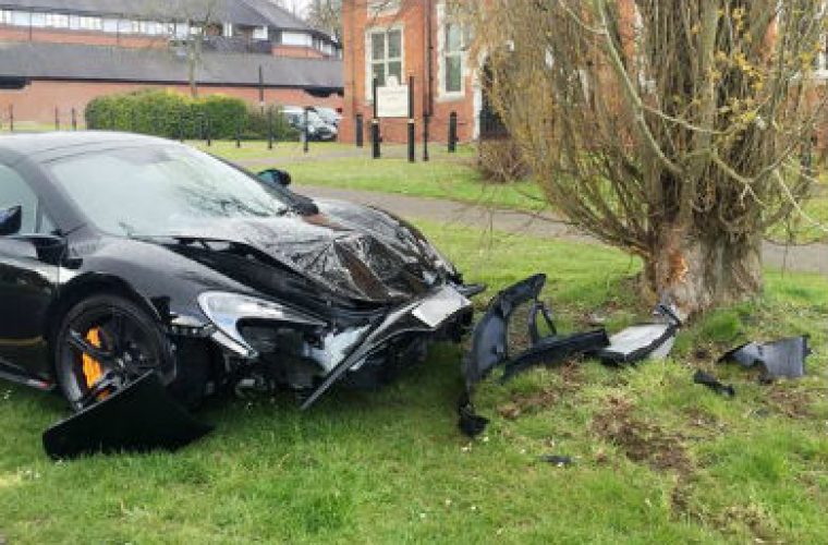 Driver crashes £200,000 McLaren minutes after it’s delivered