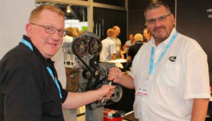 Technicians get technical tips from Gates at Automechanika