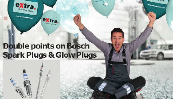 Get double 'extra' points with Bosch spark plugs and glow plugs