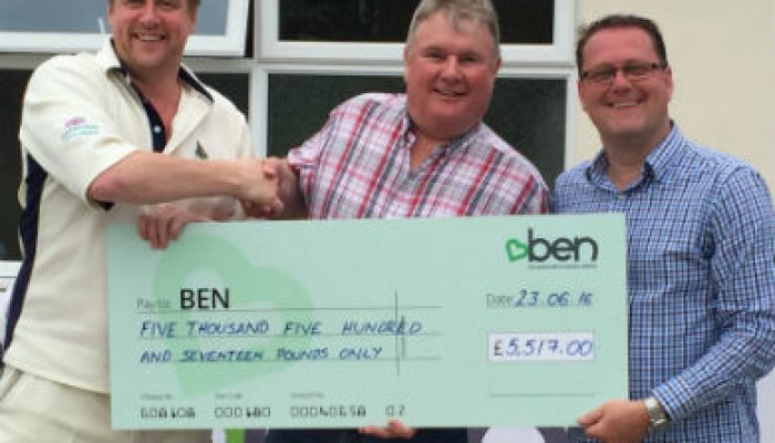 Over £5,500 raised for BEN in annual cricket match