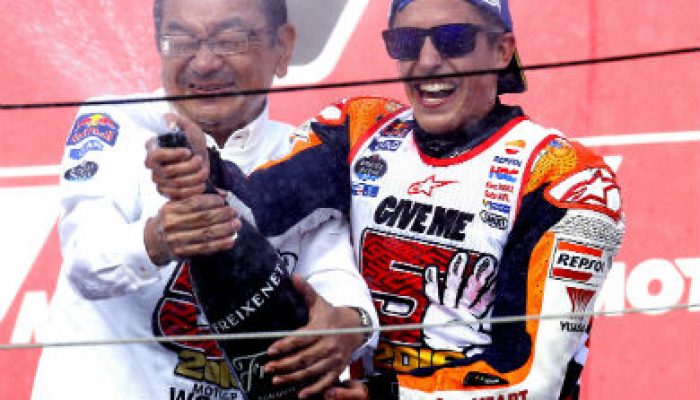 Yuasa celebrates Marquez’s third MotoGP World Championship win