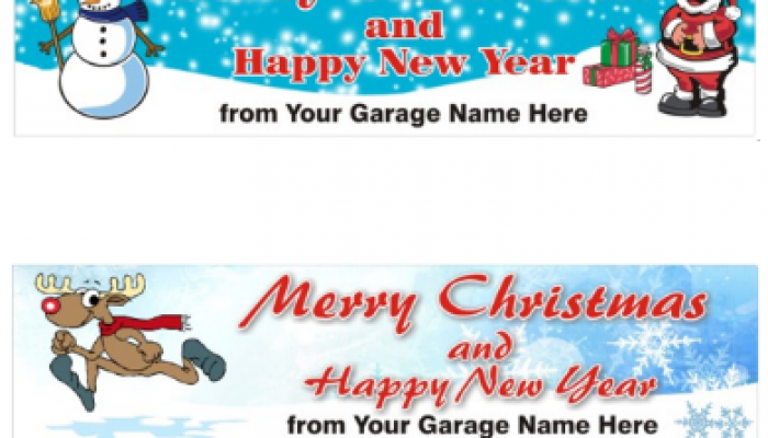 Wish your customers Merry Christmas with Prosol banners