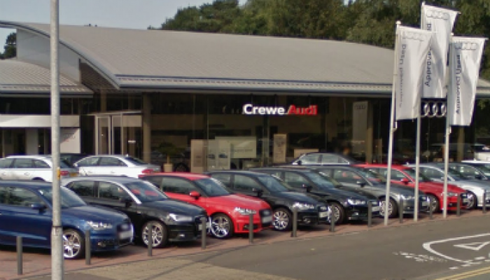 Thief steals £35K worth of alloy wheels from Audi dealership