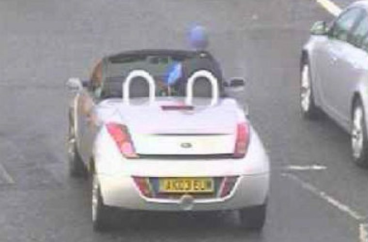 Speed camera catches 6ft 7 man driving Ford Ka with his knees