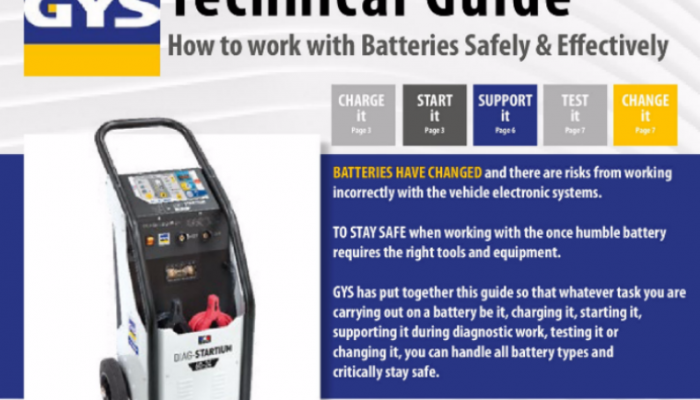 GYS launches battery technical guide