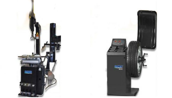 Boxer tyre changer and wheel balancer