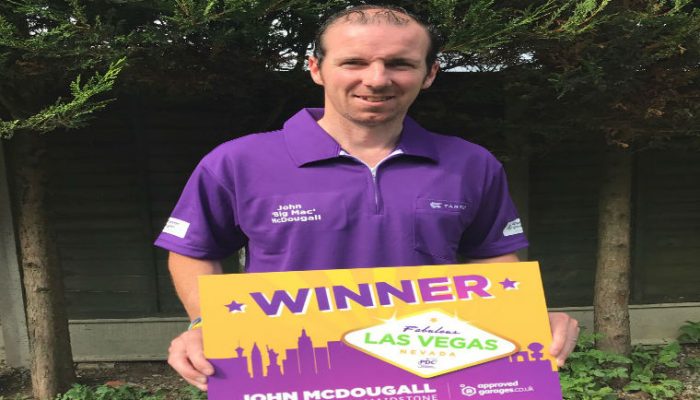 Darts fan “amazed” after winning dream trip to Las Vegas, thanks to Approved Garages