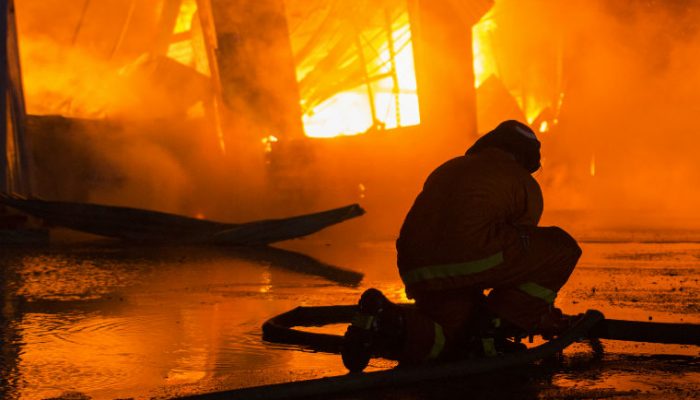 Five fire crews called to scene of “shocking” garage inferno