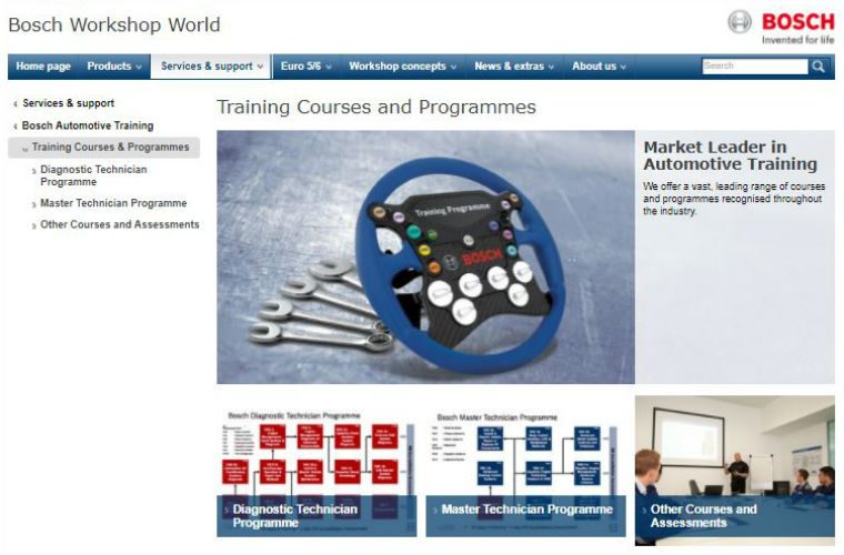 Professional body chooses Bosch training courses
