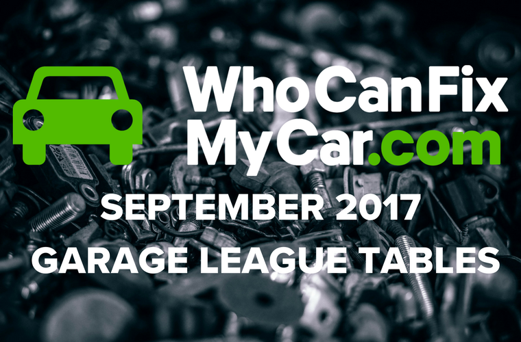 Infographic: WhoCanFixMyCar release September league tables