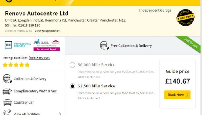 AA Garage Guide’s new quotation service proves popular