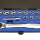 New 14pc 3/8 dr. low profile ratchet and socket set from Angry Jester