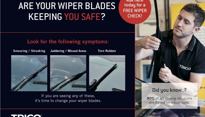 Workshops encouraged to promote free wiper blade check