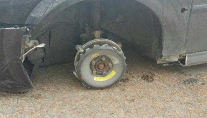 Driver caught with a missing wheel claimed to be “unaware what problem was”