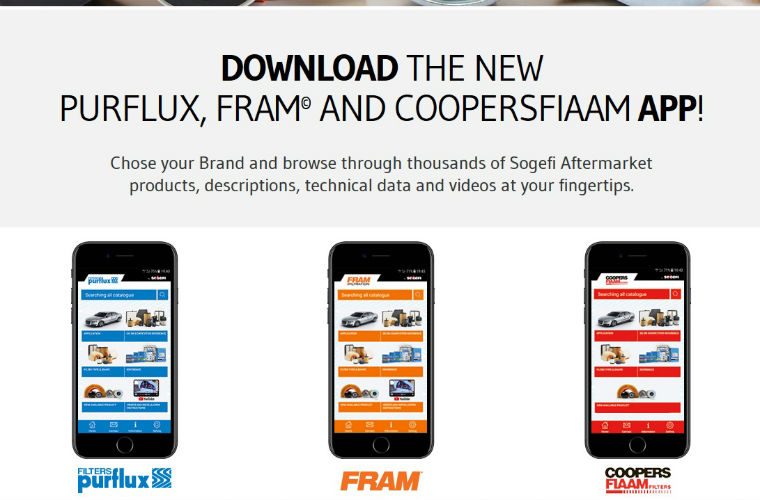 Brand new catalogue app introduced by Sogefi