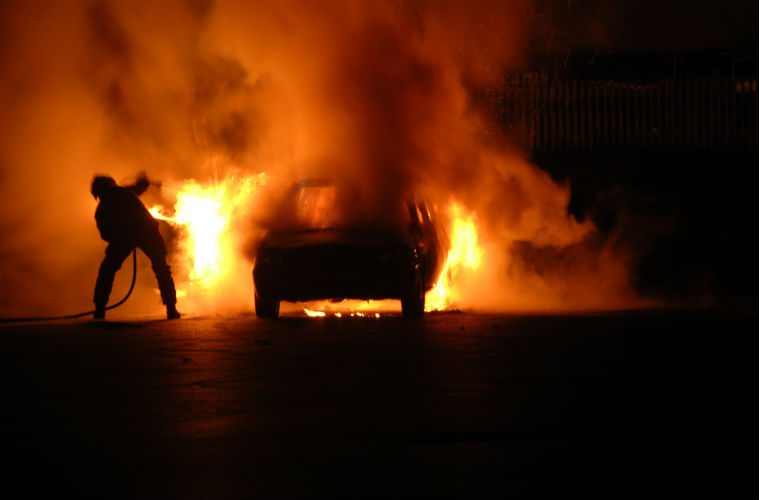 Garage owner ’embarrassed’ after customers’ cars are set alight