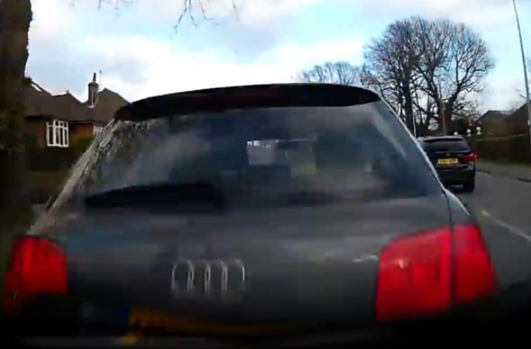 Watch: Drink-driver films entire journey on dashcam before crashing into parked car