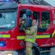 Firefighters tackle blaze at Lancashire garage