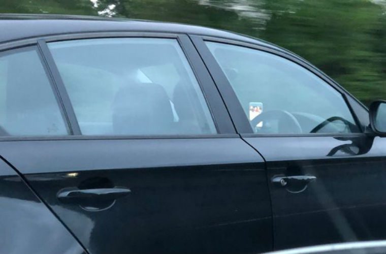 Police catch driver watching TV on M6