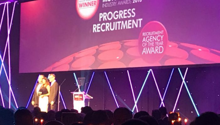 Progress Recruitment take top spot at industry awards ceremony