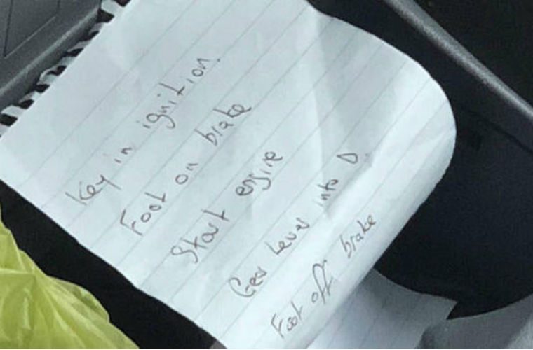 “How to drive note” found in car that sent stands flying at flower show