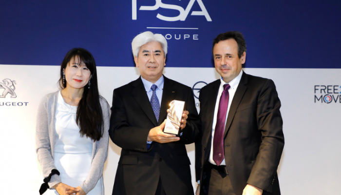 KYB recognised with PSA supplier excellence award