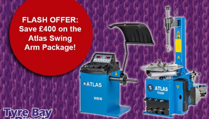 Save £400 on Atlas swing arm package with Tyre Bay Direct