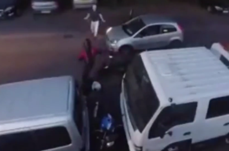 Watch: Ford Fiesta mows down moped thief