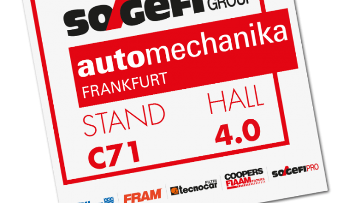 Sogefi to present its latest innovations at Automechanika Frankfurt