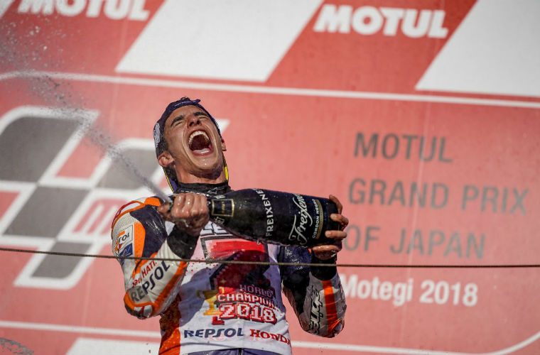 Yuasa celebrate as Marquez becomes MotoGP world champion for fifth time