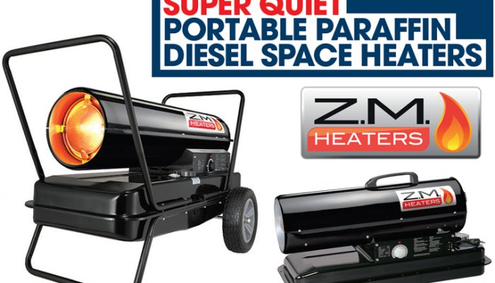 “Super quiet” diesel space heaters from The Parts Alliance