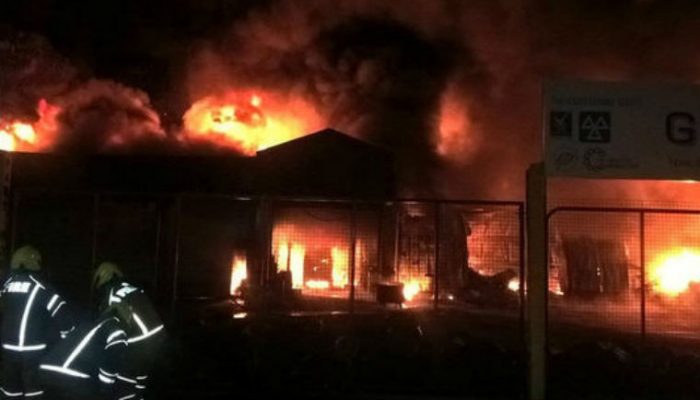 125 firefighters tackle major fire at luxury car dealership